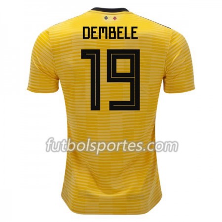 Camisetas Bélgica Dembele 19 Segunda Equipacion Mundial 2018